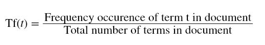 Term Frequency-Inverse Document Frequency