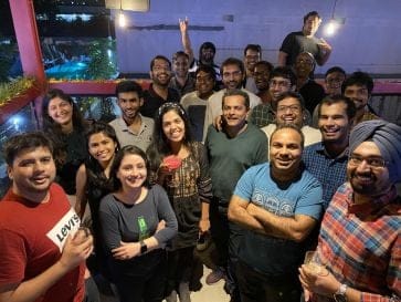 Group photo of Bangalore team