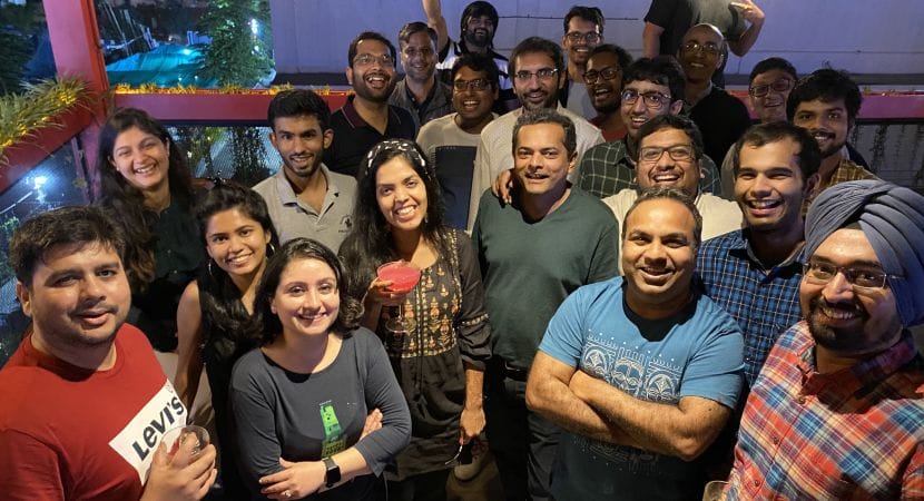 Group photo of Bangalore team