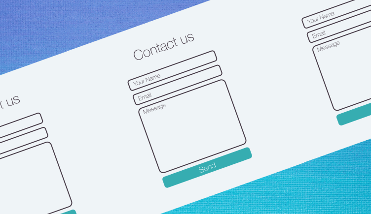 Image of a contact form