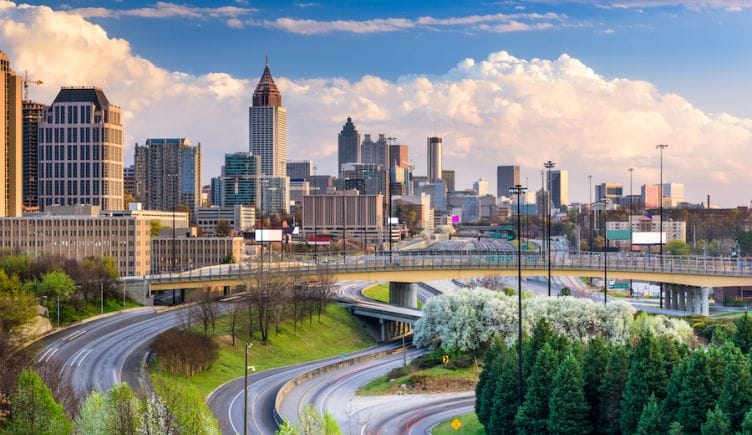 Atlanta tech hub skyline