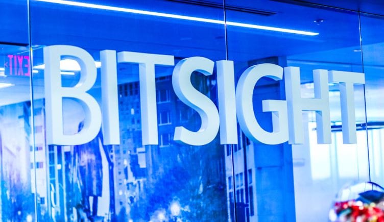 BitSight sign on the wall in the office