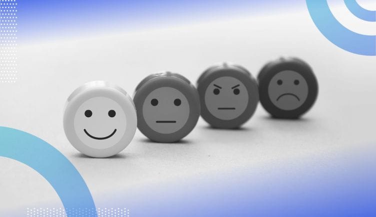 A set of emotional reaction emojis