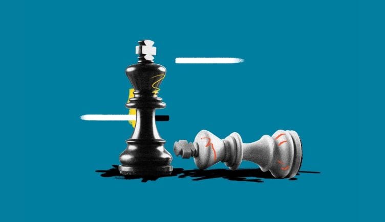 chess pieces to symbolize brand positioning