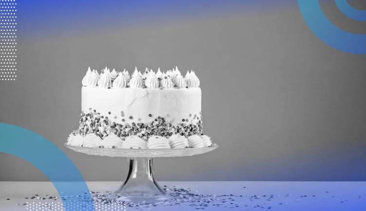 CakePHP image of a birthday cake on a cake stand