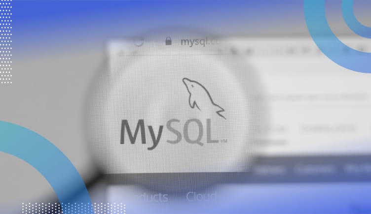 MySQL image of the MySQ logo that features a dolphin cresting over the Q and L
