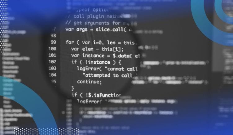 JavaScript code on a terminal screen