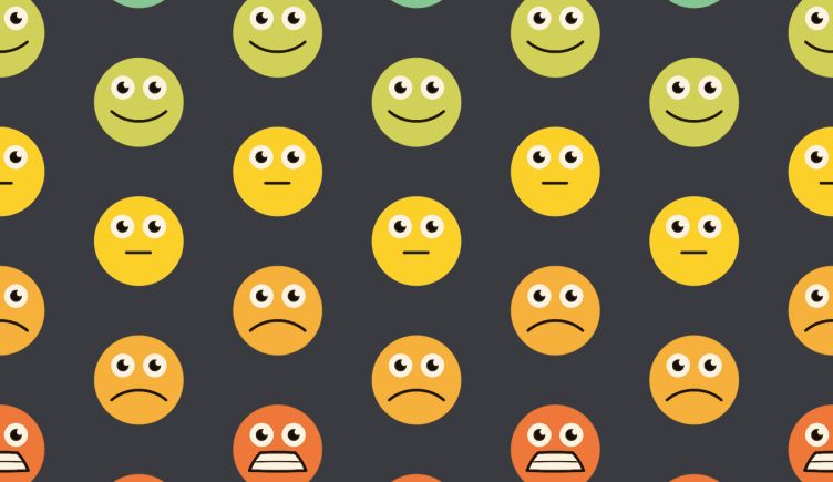 Various face emojis, PIP illustration