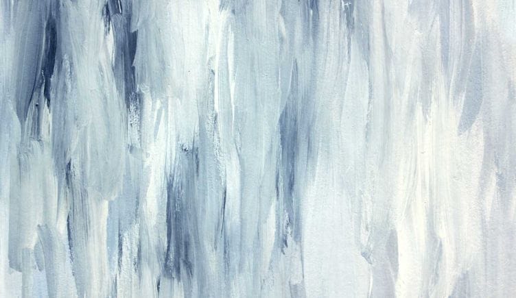 painting of downward gradient blue streaks