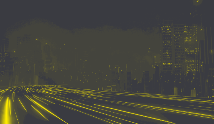 A digital city and highway 