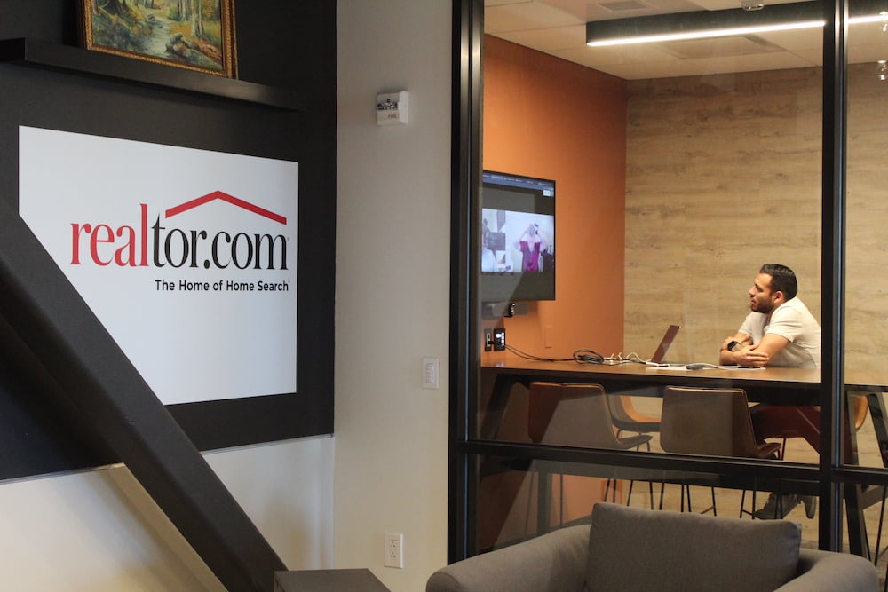 realtor.com employees in conference room