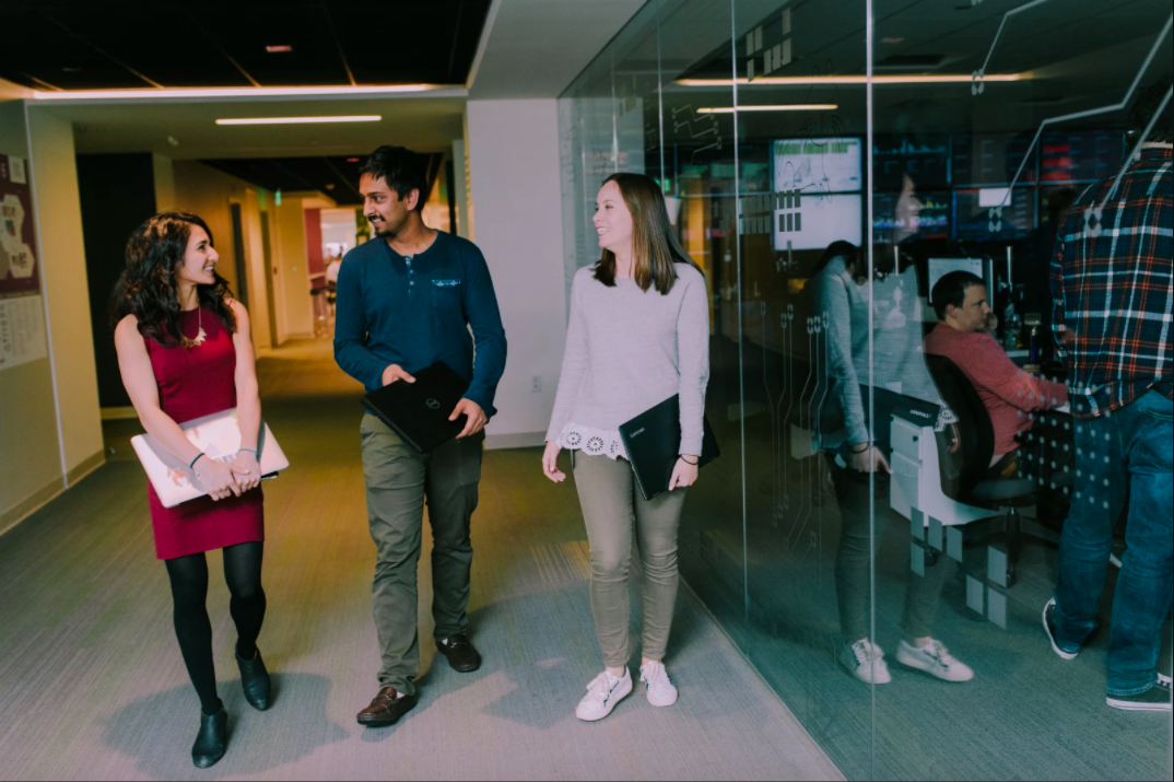 Wayfair employees in office