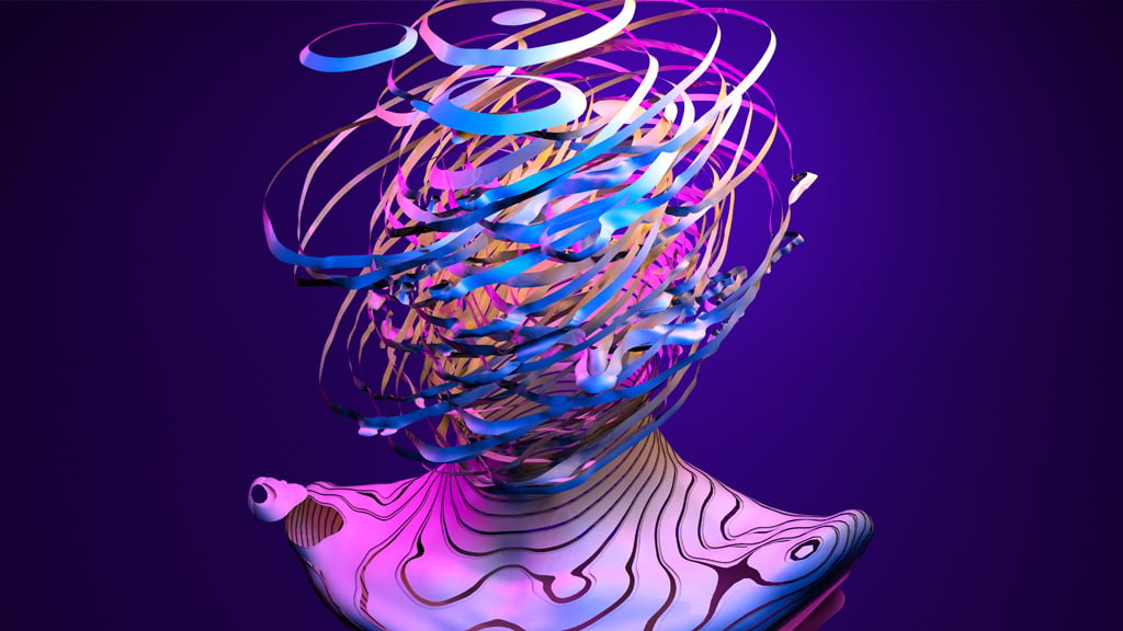 3D Illustration of a virtual human