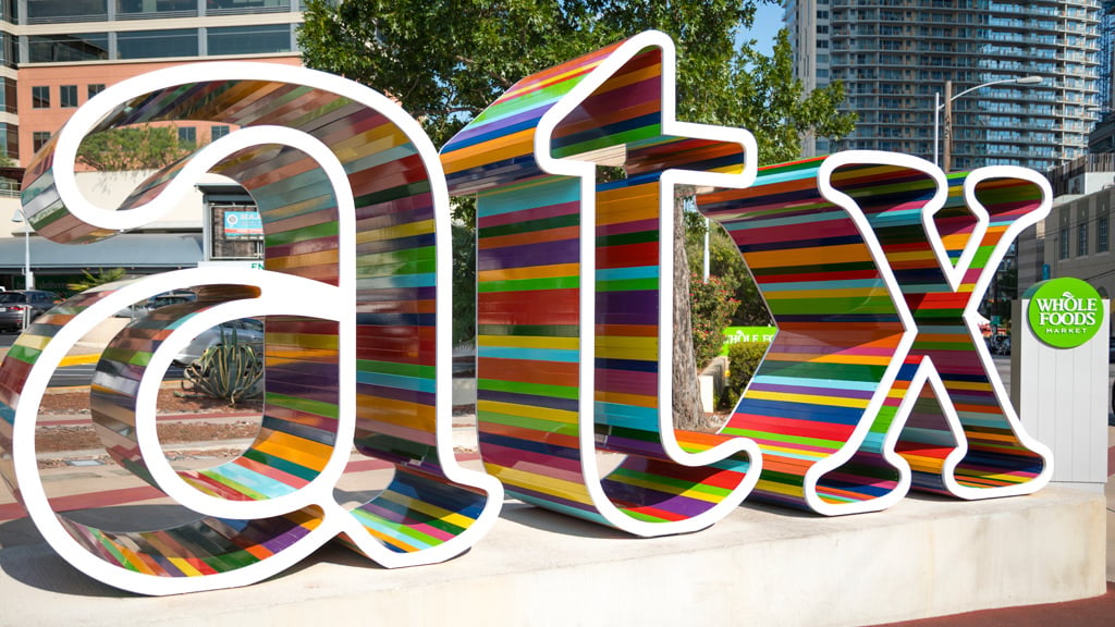 ATX sculpture sign