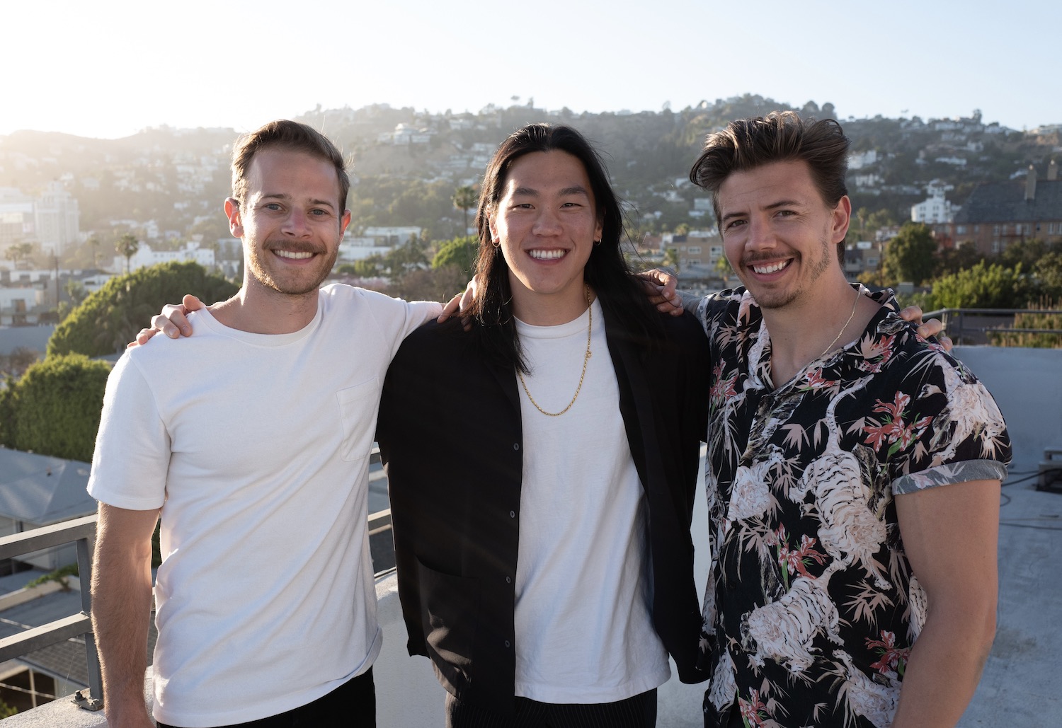 Albedo co-founders, pictured from left, are CEO Topher Haddad, CPO Winston Tri and CTO AyJay Lasater. | Photo: Albedo