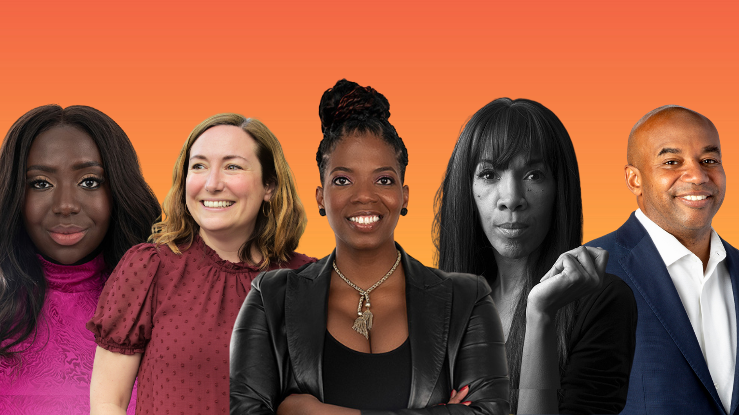 Tech executives (from left to right) Esosa Ighodaro-Johnson, Amy Spurling, Regina Gwynn, Lauren deLisa Coleman and Daryn Dodson. | Image: Black Women Talk Tech, Compt, GameChange, Illumen Capital / Built In