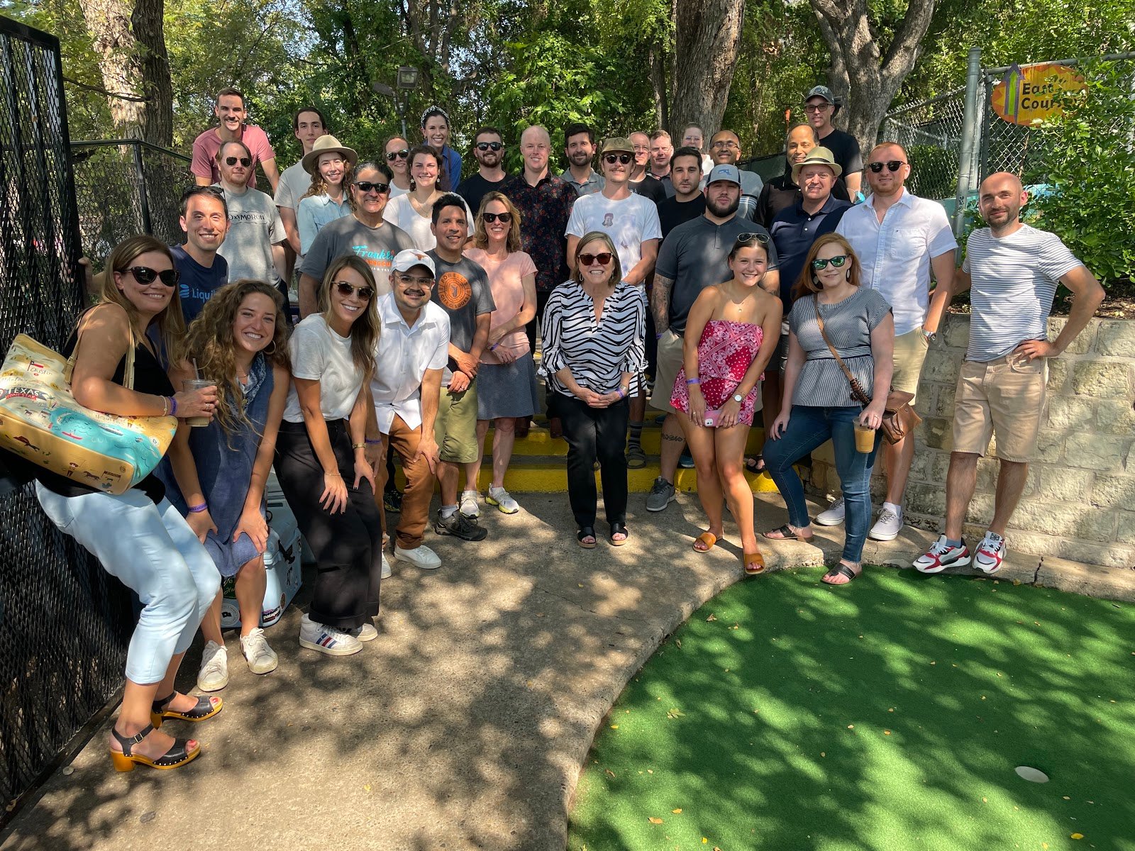 Liquibase employees spending time outdoors together
