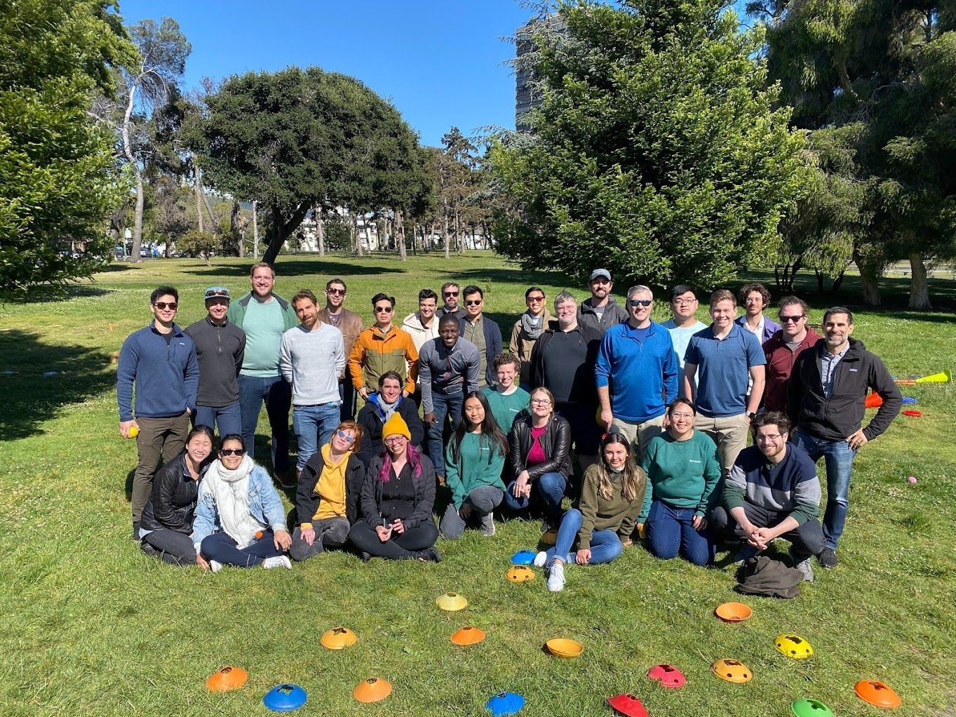 tech team outside on a lawn