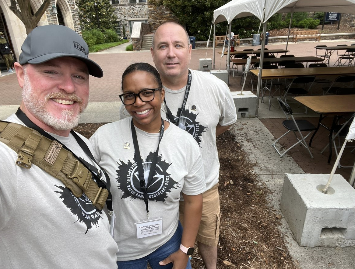 Marian and her colleagues volunteering at the 2022 Bridge ll Sports Valor Games at Duke University.