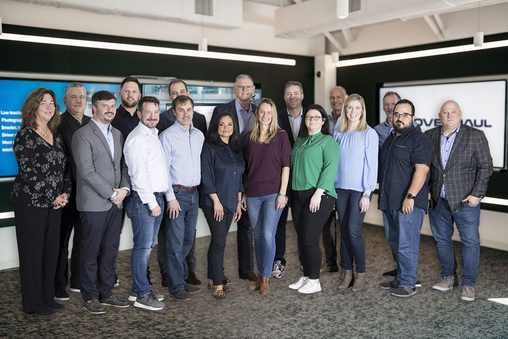 The Overhaul team poses for a group photo.