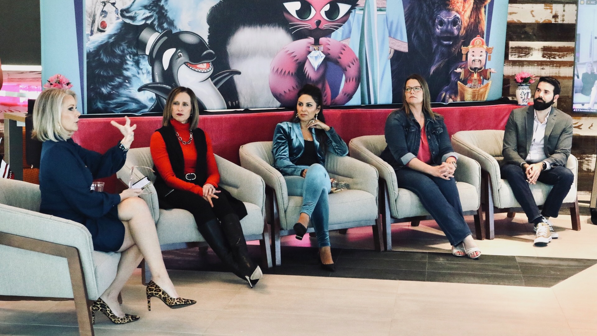 Panel of women speaking