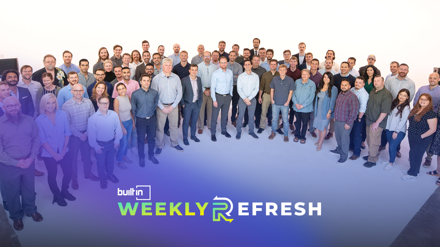 The Unchained team poses for a group photo against a white background.