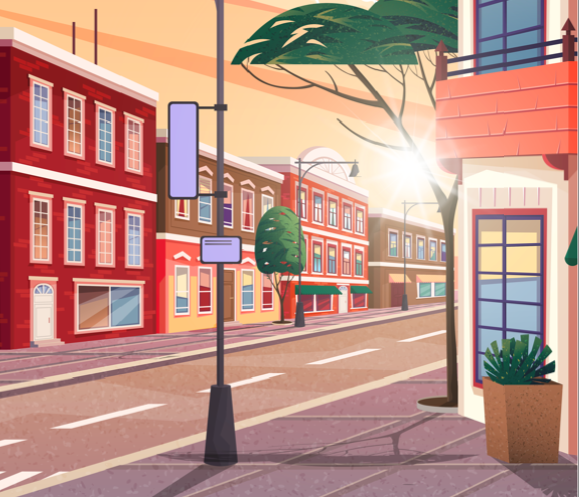 corner store illustration