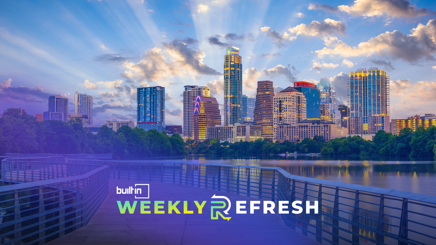 A photo of the Austin skyline.