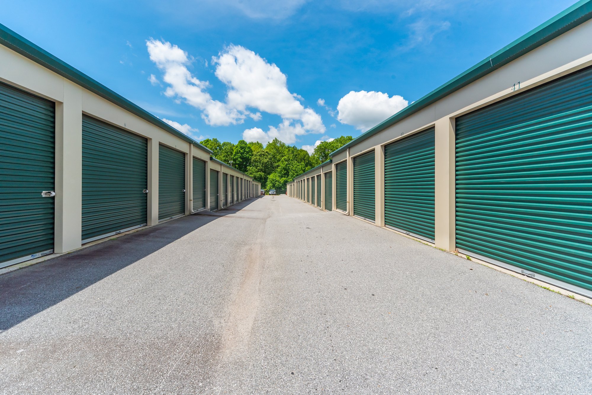 A self-storage facility.