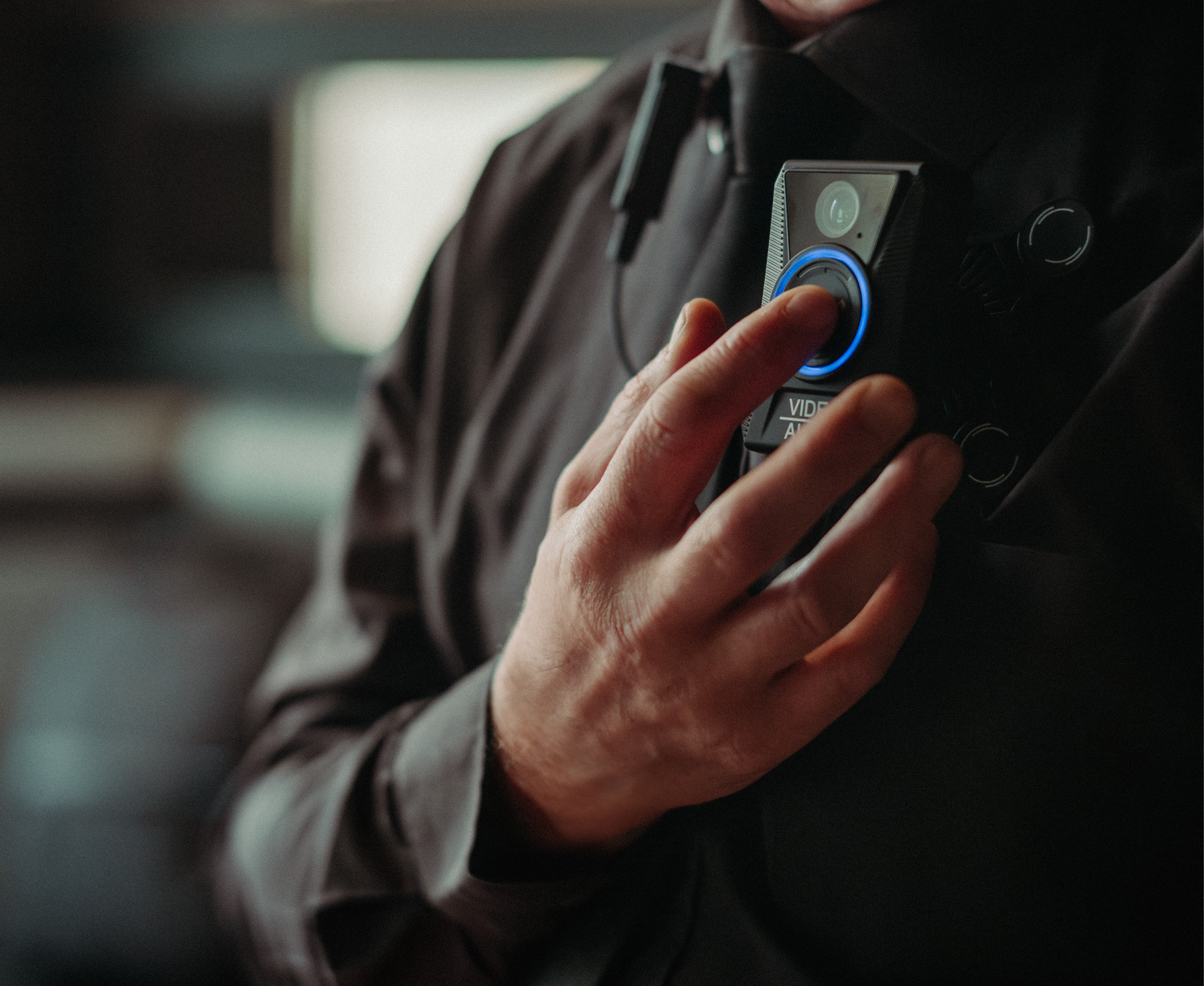 person using halo bodycam