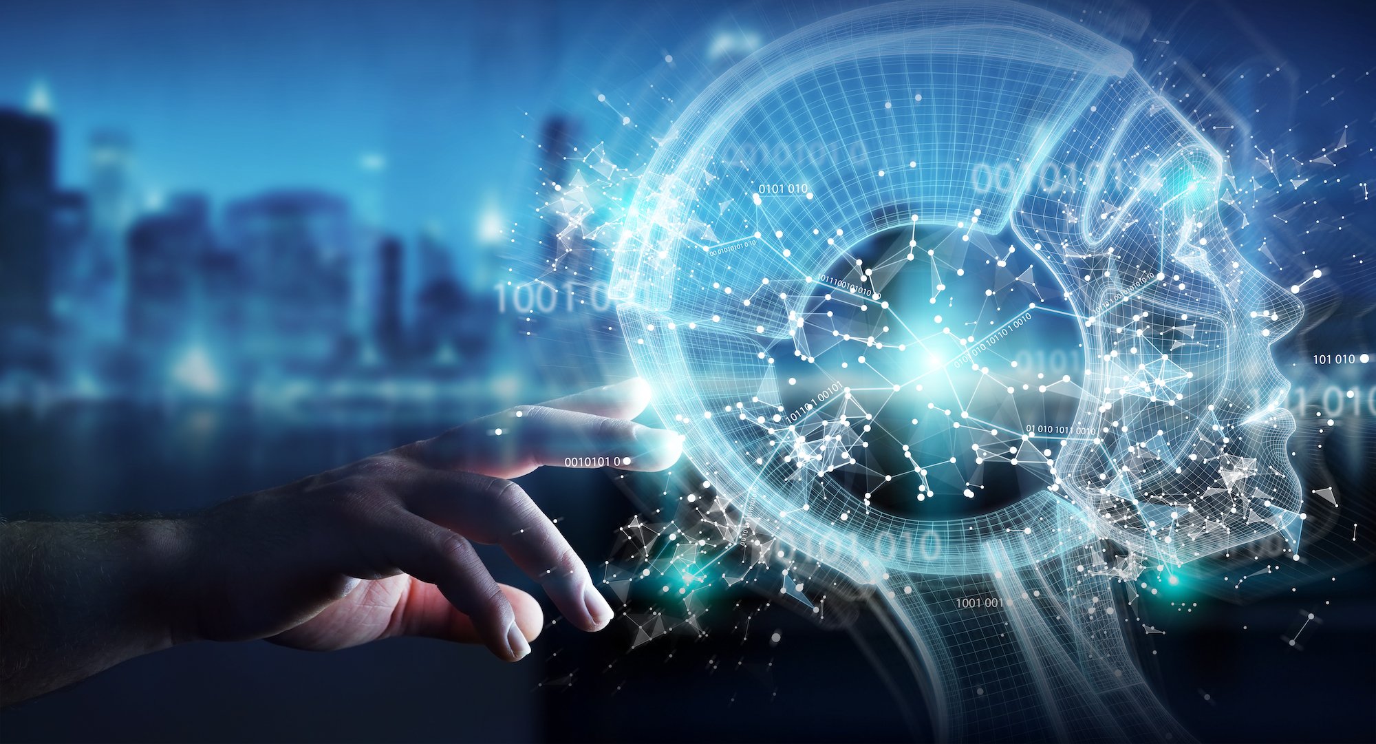 An image depicting a person using AI is shown.