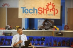 Obama's favorite makers' space, TechShop