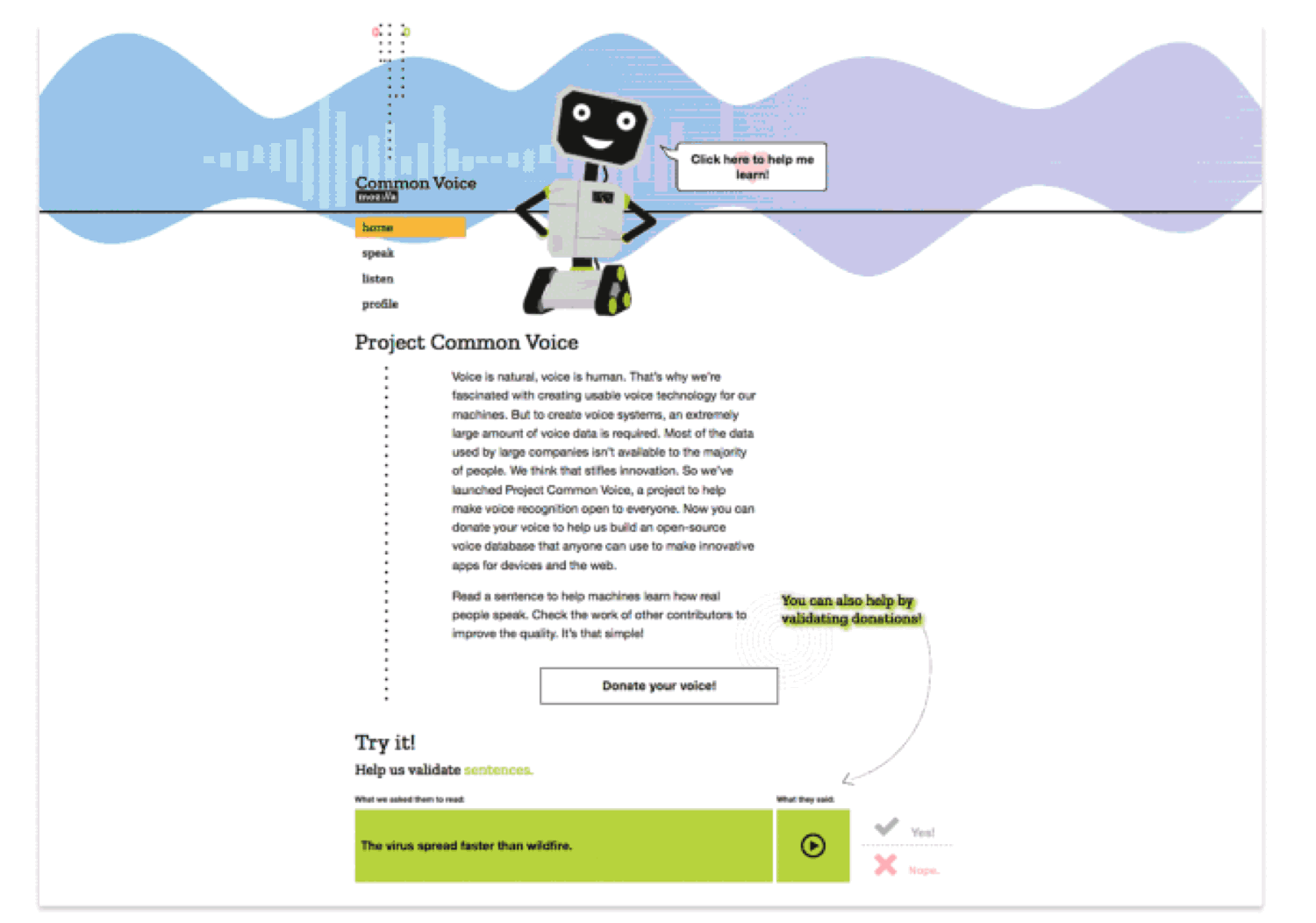 The Common Voice Contributor Platform