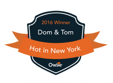 Dom & Tom Named Owler 'Hot in 2016' Winner in New York
