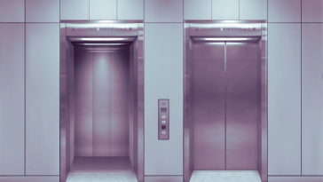two elevators view