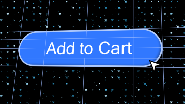 An "add to cart" button being designed during ecommerce website development.