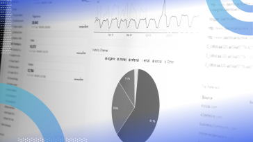 Web Analytics graphs showing data