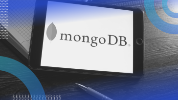 MongoDB image of a tablet with a MongoDB logo on it
