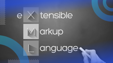 XML image of an acrostic explaining that XML stands for extensible markup language.