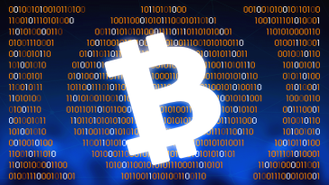 A large Bitcoin Cash logo.