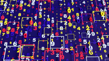Synthetic data filling a grid.