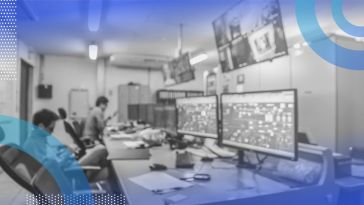 A security room. Security operations centers, or SOCs, are vital for cybersecurity.