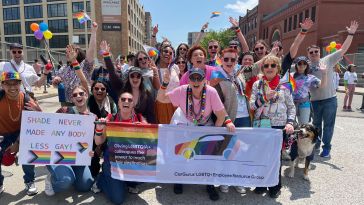 CarGurus team members gather at LGBTQ+ Pride parade