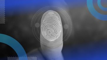 A fingerprint on a screen. Location fingerprinting uses location data to allow secure identification of devices.