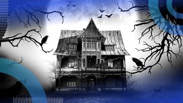 A haunted house