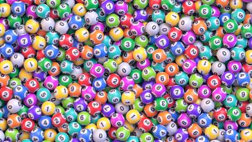 A pile of multi-colored lottery balls.