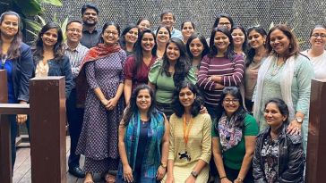  A gathering of P2P participants at ZS India