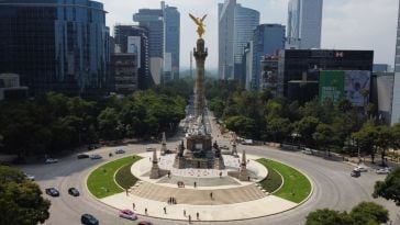 Angel of Independence statue in Mexico City. 