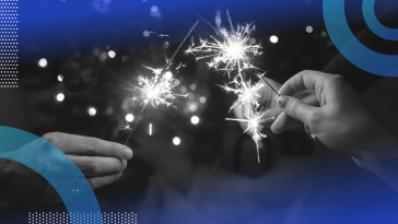 Hands holding sparklers