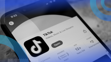 A smartphone screen is displaying the TikTok app.